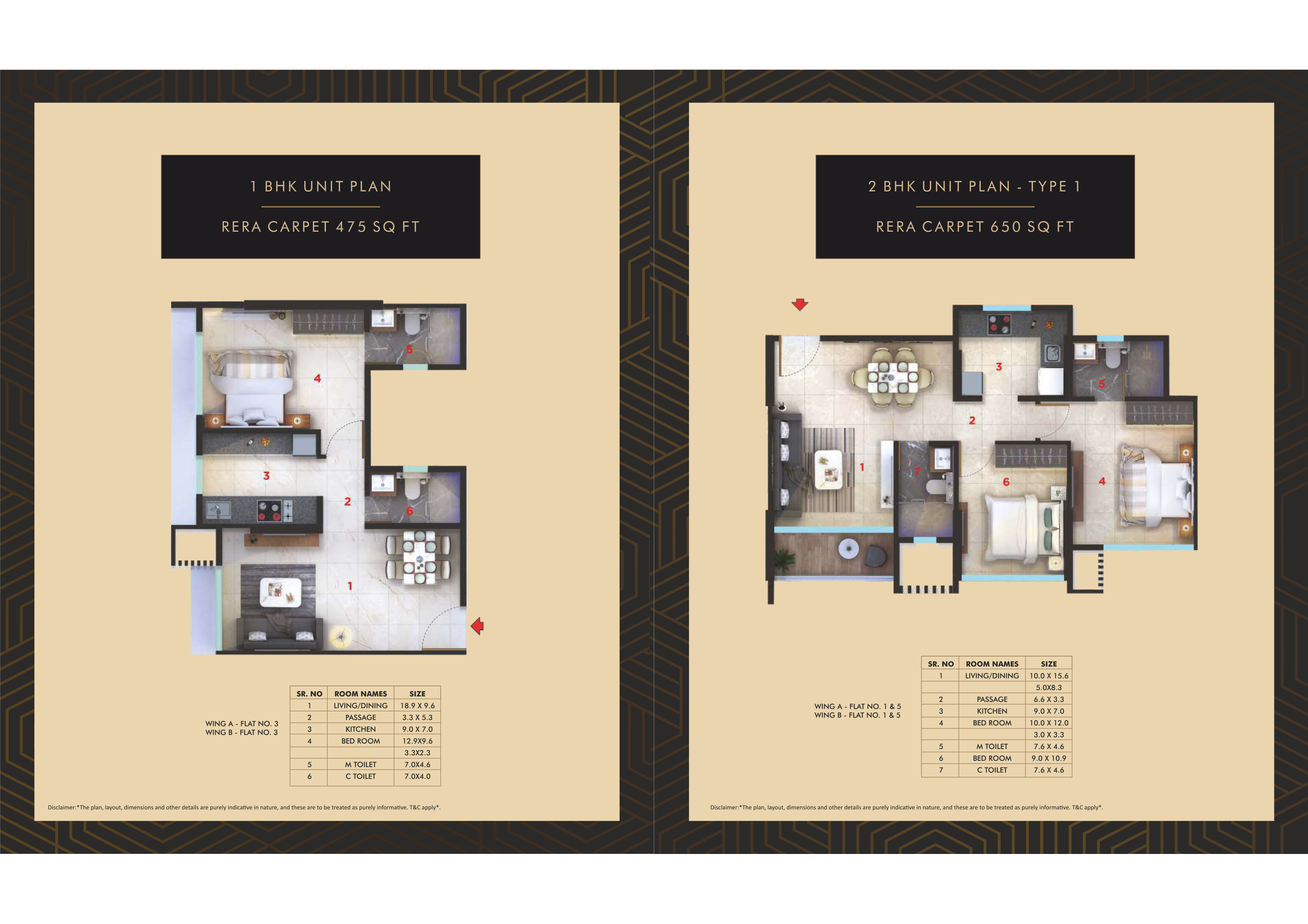 1BHK floor plan