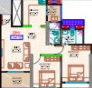 2BHK floor plan